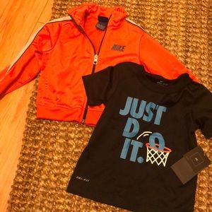 Nike jacket & shirt bundle